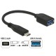 DeLock Adapter SuperSpeed USB 10Gbps USB Type-C male > USB Type-A female 10cm Black 65684 DeLock Adapter SuperSpeed USB 10Gbps USB Type-C male > USB Type-A female 10cm Black 65684