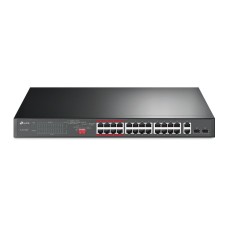 TP-LINK Switch 24x100Mbps (24xPOE+) + 2x1000Mbps + 2xGigabit kombó SFP, TL-SL1226P TL-SL1226P TP-LINK Switch 24x100Mbps (24xPOE+) + 2x1000Mbps + 2xGigabit kombó SFP, TL-SL1226P TL-SL1226P