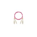 NIKOMAX Optikai patch kábel LC-LC, MM 50/125, OM4, duplex, 5m ,magenta NMF-PC2M4C2-LCU-LCU-005 NIKOMAX Optikai patch kábel LC-LC, MM 50/125, OM4, duplex, 5m ,magenta NMF-PC2M4C2-LCU-LCU-005