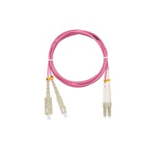 NIKOMAX Optikai patch kábel SC-LC, MM 50/125, OM4, duplex, 5m ,magenta NMF-PC2M4C2-SCU-LCU-005 NIKOMAX Optikai patch kábel SC-LC, MM 50/125, OM4, duplex, 5m ,magenta NMF-PC2M4C2-SCU-LCU-005
