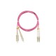 NIKOMAX Optikai patch kábel SC-LC, MM 50/125, OM4, duplex, 5m ,magenta NMF-PC2M4C2-SCU-LCU-005
