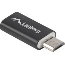 LANBERG AD-UC-UA-01 Lanberg Adapter USB TYPE-C(F)-AM 3.1 Black AD-UC-UA-01