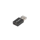 LANBERG AD-UC-UA-02 Lanberg Adapter USB TYPE-C(M)-AF 3.1 Black AD-UC-UA-02