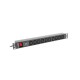 LANBERG PDU-10I-0200-IEC-BK Lanberg PDU 1U 10A 10 sockets IEC C13 2m Black PDU-10I-0200-IEC-BK