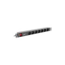 LANBERG PDU-09E-0300-BK Lanberg PDU 1U 16A 9 sockets uni-schuko 3m Black PDU-09E-0300-BK