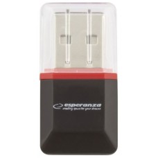 ESPERANZA EA134K - 5901299902837 ESPERANZA EA134K - Kártyaolvasó MicroSD fekete USB 2.0 EA134K - 5901299902837 ESPERANZA EA134K - 5901299902837 ESPERANZA EA134K - Kártyaolvasó MicroSD fekete USB 2.0 EA134K - 5901299902837