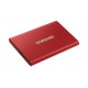 SAMSUNG PORTABLE SSD USB3.2 1TB SOLID STATE DISK, T7, Piros MU-PC1T0R/WW