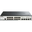 D-Link DGS-1510-20 20 Port Gigabit SmartPro Switch 20xport,Fémház,16xGigabit,4 SFP Ports