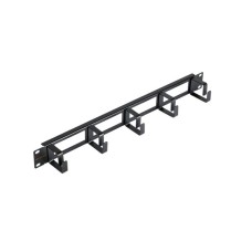 NIKOMAX Gyűrűspanel, 1U, 60 mm gyűrűm&eacute;lys&eacute;ggel, fekete 2 db NMC-OK600H-1U-BK-2