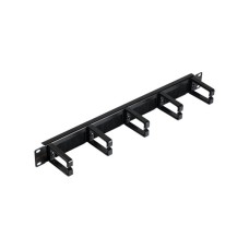 NIKOMAX Gyűrűspanel, 1U, 53 mm gyűrűm&eacute;lys&eacute;ggel, kef&eacute;s, fekete 2 db NMC-OP530HB-1U-BK-2