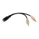 Logilink Audio jack adapter 4-pin 3.5mm stereo female to 2x 3.5mm male CA0020 Logilink Audio jack adapter 4-pin 3.5mm stereo female to 2x 3.5mm male CA0020