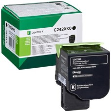 LEXMARK Lexmark C242XK0 Black Extra High Yield Return Programme Toner Cartridge C242XK0 LEXMARK Lexmark C242XK0 Black Extra High Yield Return Programme Toner Cartridge C242XK0