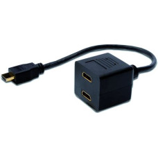 Assmann HDMI Y-splitter cable, type A -2xtype A AK-330400-002-S