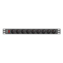 LANBERG power distribution unit PDU 19 1U 16A 9 schuko 3m black PDU-09F-0300-BK