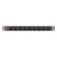 LANBERG power distribution unit PDU 19 1U 16A 9 schuko 3m black PDU-09F-0300-BK