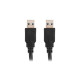 LANBERG cable USB-A M/M 3.0 0.5m black CA-USBA-30CU-0005-BK