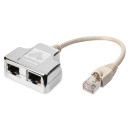 Assmann CAT 5e, 2x 1:1, patch cable adapter, shielded AT-AG CX2 Assmann CAT 5e, 2x 1:1, patch cable adapter, shielded AT-AG CX2