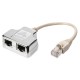 Assmann CAT 5e, 2x 1:1, patch cable adapter, shielded AT-AG CX2 Assmann CAT 5e, 2x 1:1, patch cable adapter, shielded AT-AG CX2