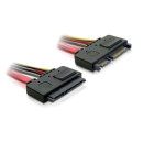 DELOCK Cable SATA 22pin Extension (adat+táp) 50cm (84361)