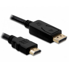 DELOCK k&aacute;bel Displayport male to HDMI male, 1m