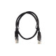 M-CAB SF/UTP CAT5e Patch kábel 5m Fekete (5db) PAC0143
