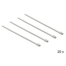 Delock Rozsdamentes acél kábelkötegelők, 200 x 4,6 mm (H x Sz), 20 darab 18631