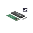 Delock Külső ház M.2 SATA SSD-hez USB Type-C csatlakozóval anya 42003
