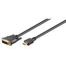 HDMI-DVI kábel 1m Goobay 51579 HDMI-DVI kábel 1m Goobay 51579
