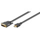 HDMI-DVI kábel 1m Goobay 51579