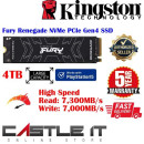 KINGSTON FURY Renegade 4000GB PCIe 4.0 NVMe M.2 SSD SFYRD/4000G