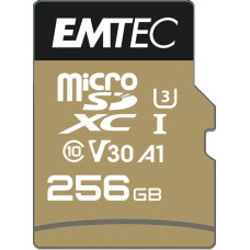EMTEC Memóriakártya, microSDXC, 256GB, UHS-I/U3/V30/A2, 100/95 MB/s, adapter, EMTEC "SpeedIN" ECMSDM256GXC10SP EMTEC Memóriakártya, microSDXC, 256GB, UHS-I/U3/V30/A2, 100/95 MB/s, adapter, EMTEC "SpeedIN" ECMSDM256GXC10SP