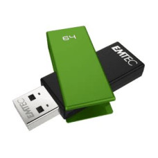 EMTEC Pendrive, 64GB, USB 2.0, EMTEC "C350 Brick", zöld ECMMD64GC352 EMTEC Pendrive, 64GB, USB 2.0, EMTEC "C350 Brick", zöld ECMMD64GC352