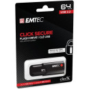 EMTEC Pendrive, 64GB, USB 3.2, titkosított, EMTEC "B120 Click Secure" ECMMD64GB123 EMTEC Pendrive, 64GB, USB 3.2, titkosított, EMTEC "B120 Click Secure" ECMMD64GB123