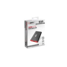 EMTEC SSD (külső memória), 512GB, USB 3.2, 420/450 MB/s, EMTEC "X200" ECSSD512GX200 EMTEC SSD (külső memória), 512GB, USB 3.2, 420/450 MB/s, EMTEC "X200" ECSSD512GX200