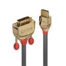 LINDY Kábel DVI, High Speed Gold Line, Dual Link, 1m - 20 ÉV GARANCIA 36201 LINDY Kábel DVI, High Speed Gold Line, Dual Link, 1m - 20 ÉV GARANCIA 36201
