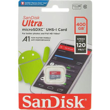 Sandisk 400GB microSDXC Ultra Android Class 10 UHS-I U1 A1 + adapter SDSQUA4-400G-GN6MA