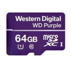 Western Digital WD Purple 64GB micro SD kártya; microSDXC; Class 10 UHS-I; 24/7; 100MB/s-60MB/s WDD064G1P0C Western Digital WD Purple 64GB micro SD kártya; microSDXC; Class 10 UHS-I; 24/7; 100MB/s-60MB/s WDD064G1P0C