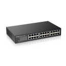 ZyXEL GS1100-24E v3 24port LAN 10/100/1000Mbps nem menedzselhető gigabit switch GS1100-24E-EU0103F
