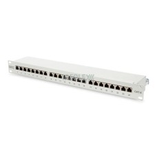 DIGITUS CAT6A 24port 19" 1U kompakt szürke árnyékolt Patch Panel DN-91624S-EA DIGITUS CAT6A 24port 19" 1U kompakt szürke árnyékolt Patch Panel DN-91624S-EA