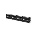 DIGITUS CAT6 48port 19" 2U kompakt fekete árnyékolatlan Patch Panel DN-91648U DIGITUS CAT6 48port 19" 2U kompakt fekete árnyékolatlan Patch Panel DN-91648U