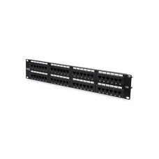 DIGITUS CAT6 48port 19" 2U kompakt fekete árnyékolatlan Patch Panel DN-91648U DIGITUS CAT6 48port 19" 2U kompakt fekete árnyékolatlan Patch Panel DN-91648U
