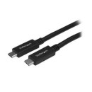 Startech USB315CC1M USB-C (apa - apa) kábel 1m - Fekete USB315CC1M