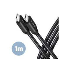 Axagon BUCM32-CM10AB USB-C 3.2 Gen 2 -  USB-C 1 m fekete k&aacute;bel BUCM32-CM10AB