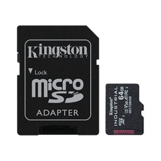 64GB microSDHC Kingston Industrial Temperature U3 V30 A1 + adapter (SDCIT2/64GB)