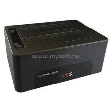 HDD dokkol&oacute; 2,5"-3,5"SATA/USB 3.2 LC Power LC-DOCK-U3-V LC-DOCK-U3-V