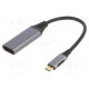USB 3.0 C-DisplayPort kábel 15cm Gembird A-USB3C-DPF-01 A-USB3C-DPF-01