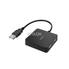 Hama USB2.0 Buspowered 1:4 V2 Hub Black 200121 Hama USB2.0 Buspowered 1:4 V2 Hub Black 200121