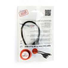 Gembird USB OTG AF to Mini-BM cable 0,15m Black A-OTG-AFBM-002