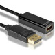 AXAGON RVDM-HI14C2 mini DisplayPort to HDMI active cable 4K@30Hz 1,8m Black RVDM-HI14C2
