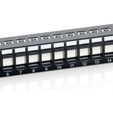 EQuip 48-Port Keystone Cat.6 Unshielded Patch Panel Black 769248